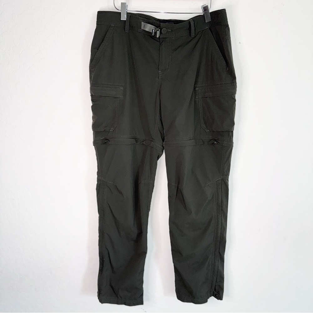 REI Co-Op Relaxed Cargo Hiking Pants Zip Off Convertible Nylon Women's 12 Petite
